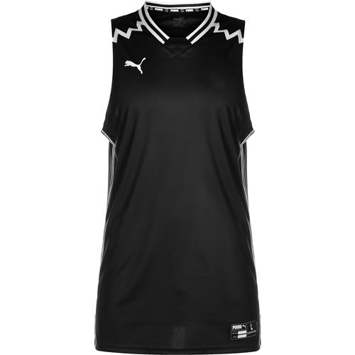 PUMA Fodboldtrøje 'Hoops Team Game'  sort / hvid