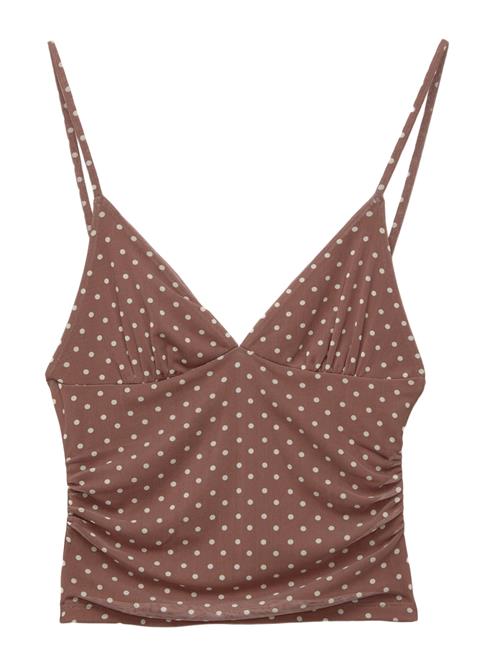 Pull&Bear Overdel  brun / hvid