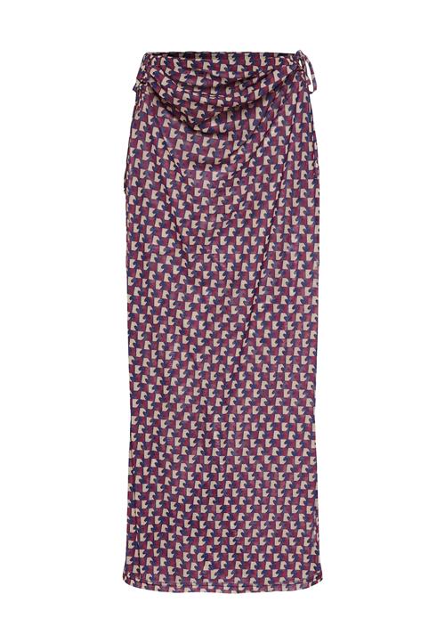 LSCN by LASCANA Nederdel  beige / navy / brombær