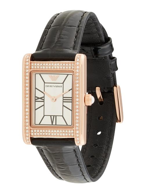 Emporio Armani Analogt ur  rosa guld / sort