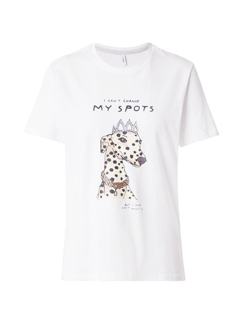 ONLY Shirts 'ONLBARIA'  pastelgul / sort / hvid