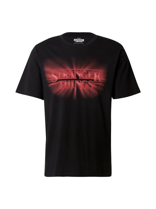 JACK & JONES Bluser & t-shirts 'JORStranger'  knaldrød / sort