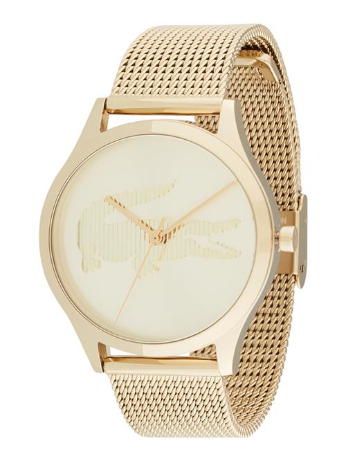 LACOSTE Analogt ur 'CROCODELLE'  creme / guld