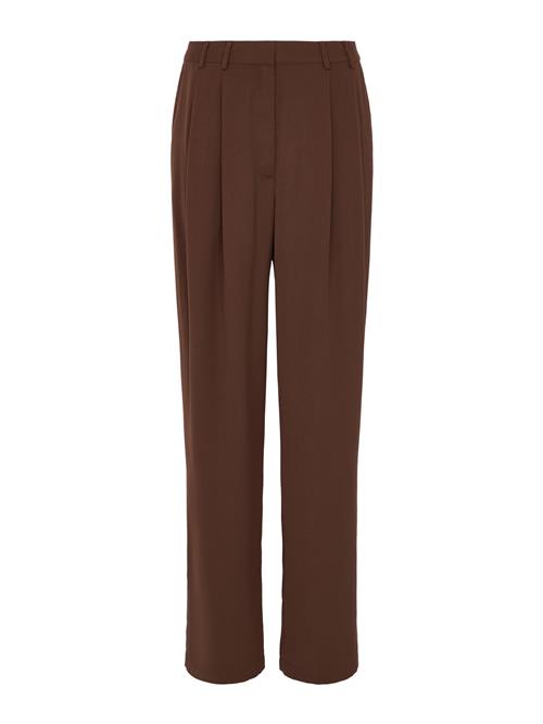 LeGer by Lena Gercke Bukser med lægfolder 'Kora'  brun