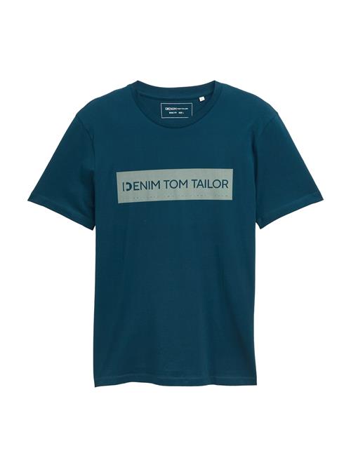 TOM TAILOR DENIM Bluser & t-shirts  petroleum / pastelgrøn