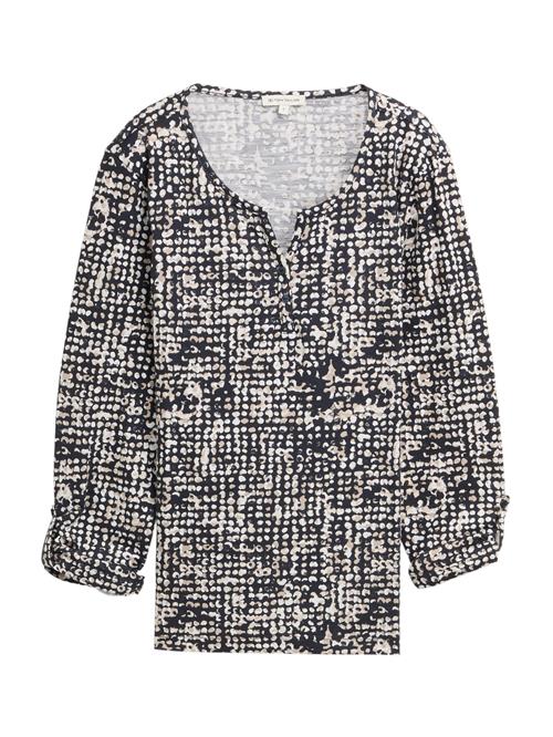 TOM TAILOR Shirts  beige / marin / hvid