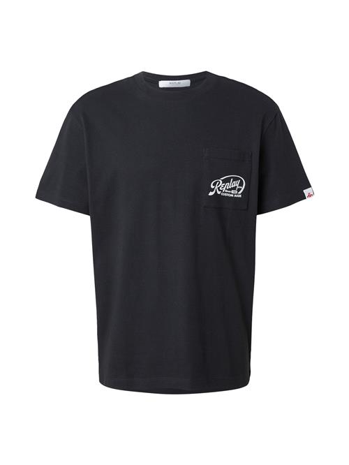 REPLAY Bluser & t-shirts  sort / hvid