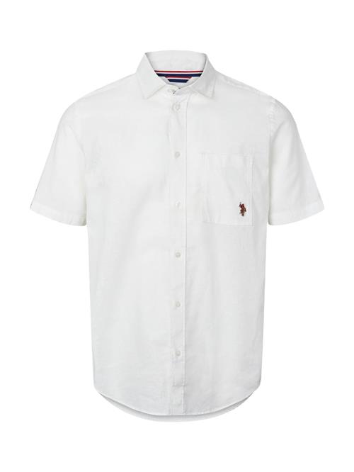 U.S. POLO ASSN. Skjorte 'UMFlori'  hvid