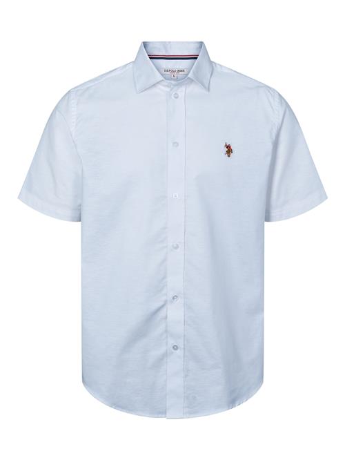 U.S. POLO ASSN. Skjorte 'UMNatan'  lyseblå / brun / rød / hvid