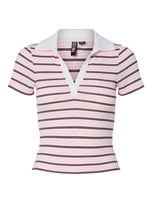 PIECES Shirts 'PCJayjay'  lys pink / mørk pink / hvid