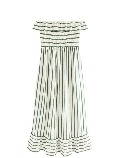 Next Kjole  gran / hvid