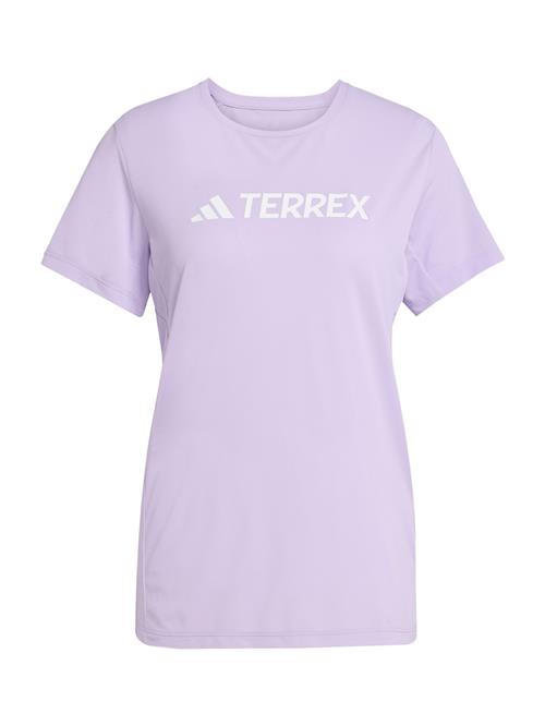 ADIDAS TERREX Funktionsbluse  lilla / hvid