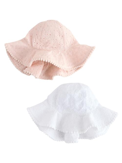 Next Hat  lys pink / hvid