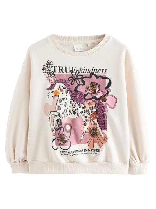 Next Sweatshirt  orange / lyserød / sort / hvid