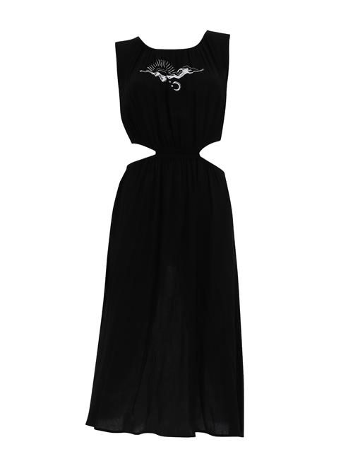 OLYMPIA Sommerkjole  sort / offwhite