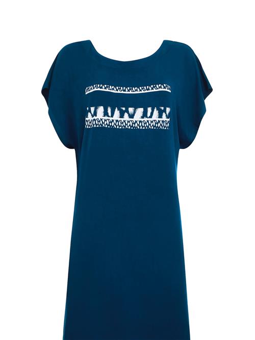 SUNMARIN Kjole  natblå / hvid