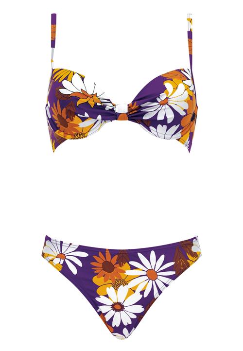 OLYMPIA Bikini  brun / gul / violetblå / hvid