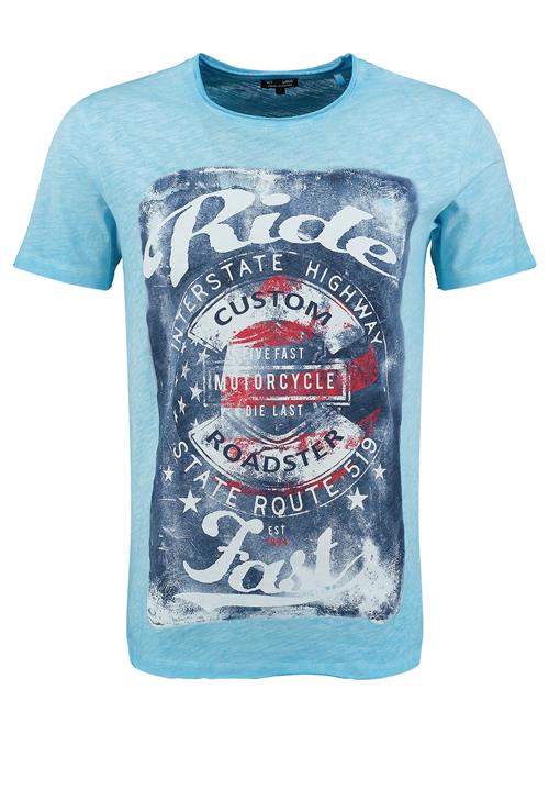 Key Largo Bluser & t-shirts 'Fast'  himmelblå / blue denim / rød