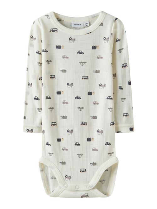 NAME IT Sparkedragt/Body 'NBMWang'  grå / sort / hvid