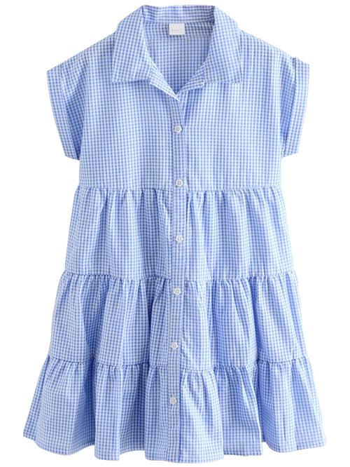 Next Kjole  lyseblå / hvid