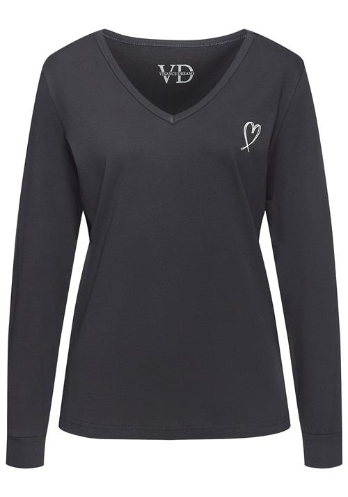 VIVANCE Soveskorte 'Dreams'  mørkegrå / hvid