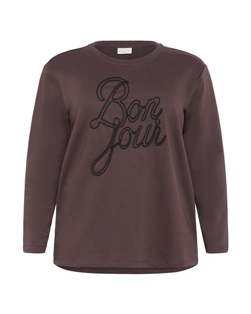 KAFFE CURVE Sweatshirt 'Berla'  mørkebrun