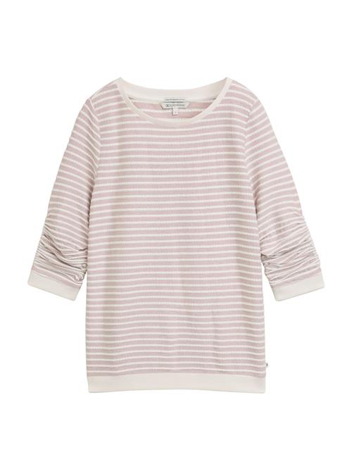TOM TAILOR DENIM Sweatshirt  rosé / hvid
