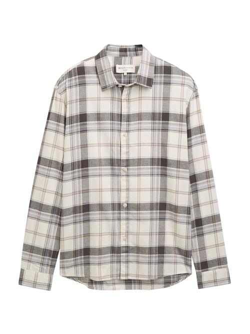 TOM TAILOR DENIM Skjorte  beige / brun / sort