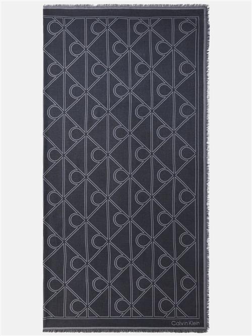 Calvin Klein Sjal  grå / sort