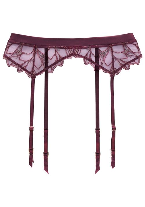 LASCANA Strømpe med holder  bordeaux