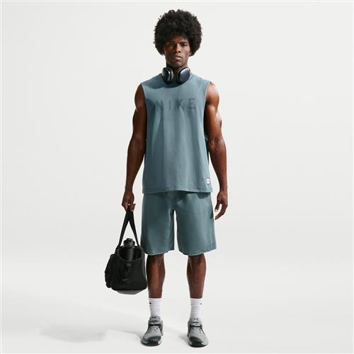 Nike N.A.C Dri-FIT-træningsshorts i fleece til mænd - grå