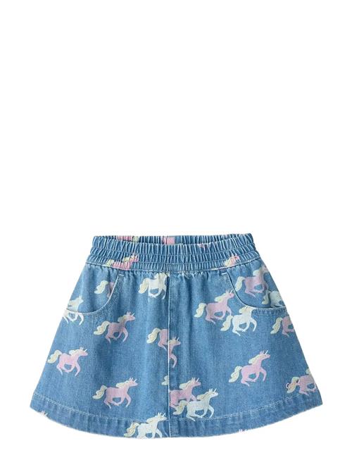 Copenhagen Colors | Organic Denim Skirt W. Unicorn Print | 98