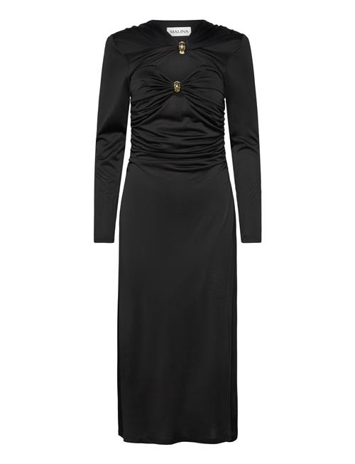 Malina | Amela Embellished Jersey Midi Dress | M