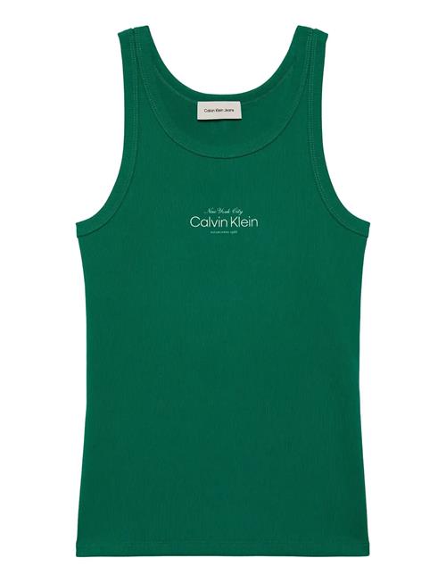 Calvin Klein Jeans | Contour 2X2 Rib Graphic Tank | XS