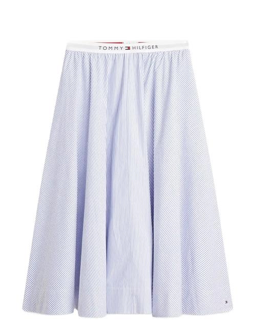 Tommy Hilfiger | Poplin Branded Midi Skirt | M
