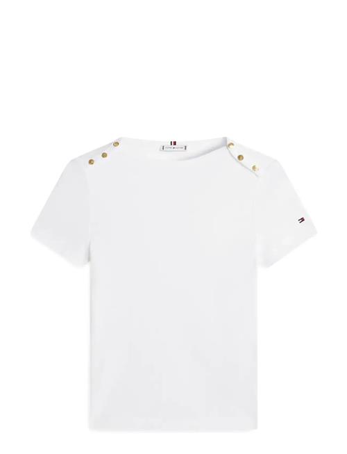 Tommy Hilfiger | Gold Button Slim Ss Tee | S