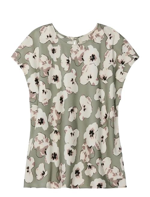 Calvin Klein | Printed Matte Satin Sheath Top | M