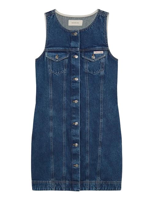 Calvin Klein Jeans | Whs Slvls Mini Trucker Dress Mad | S