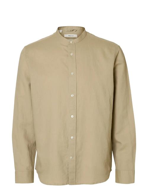 Selected | Slmregclay Linenblend Ls Shirt Band Noos | XL