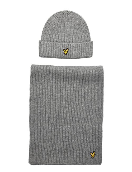 Lyle & Scott | Brushed Scarf And Beanie Set | ONE SIZE