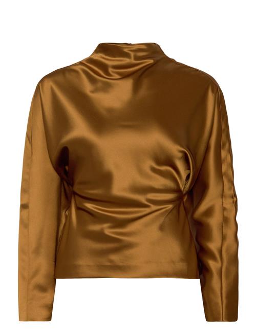 Malina | Zora Barrel Sleeve Satin Blouse | 40