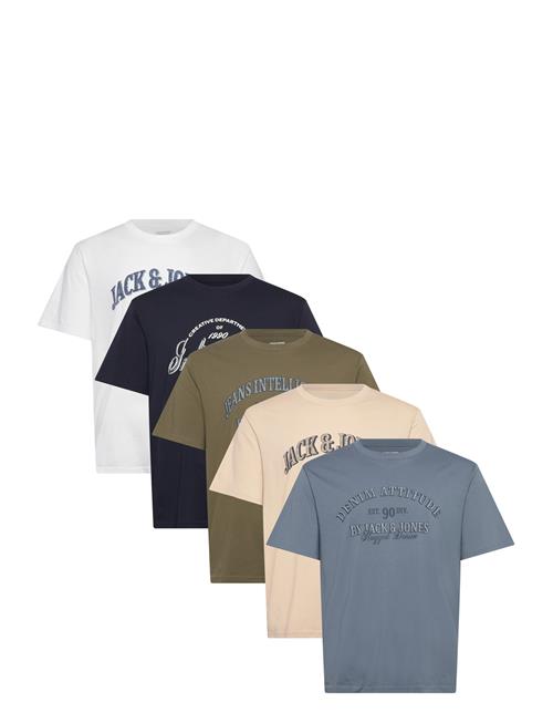 Jack & Jones | Jjedenver Graphic Tee Ss O-Neck 5Pk Mp | XXL
