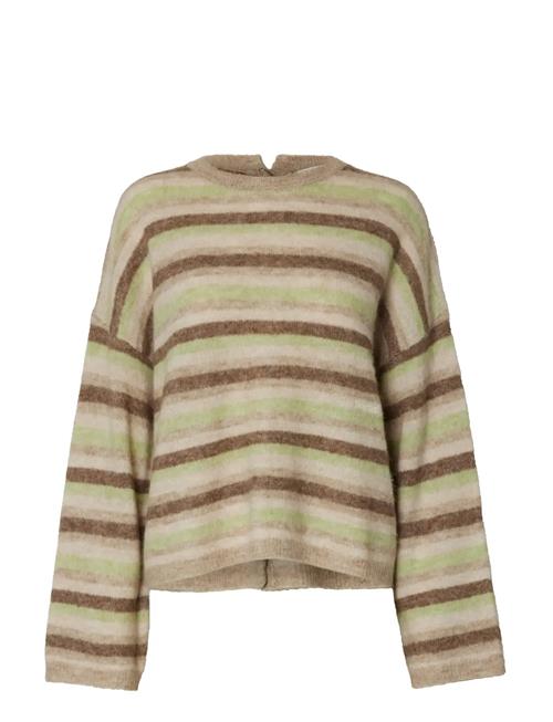 Selected | Slflulu Ls Knit Button O-Neck | M