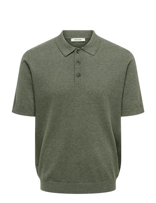 ONLY & SONS | Onsloui Reg 12 Ss Mel Polo Knit Noos | XXL