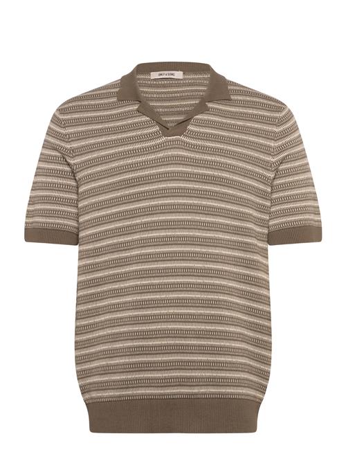 ONLY & SONS | Onstilo Life Reg Ss Split Neck Knit Noos | XS