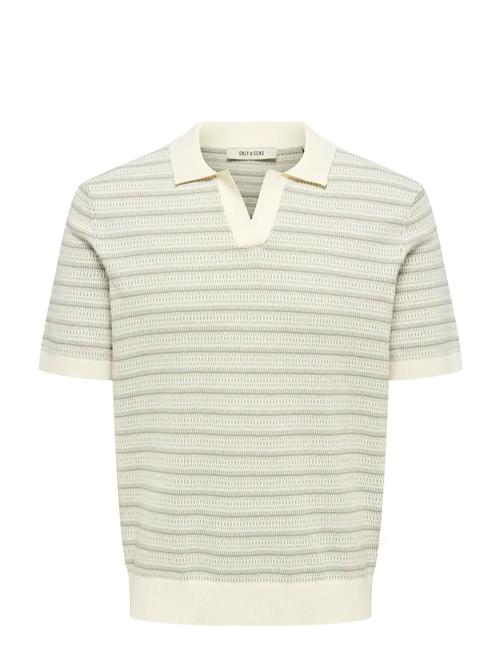 ONLY & SONS | Onstilo Life Reg Ss Split Neck Knit Noos | XS