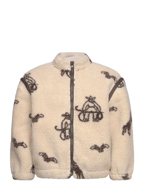 Copenhagen Colors | Printed Teddy Jacket W. Removable Sleeves | 122