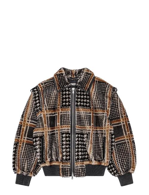REMAIN Birger Christensen | Check Shearling Jacket | 36