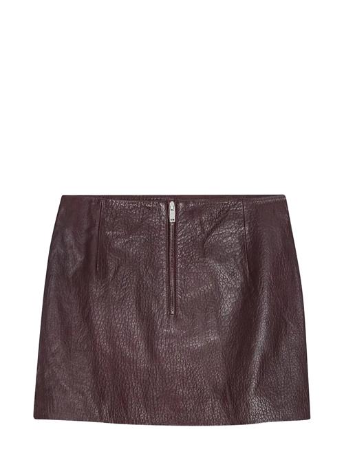REMAIN Birger Christensen | Mini Leather Skirt | 40