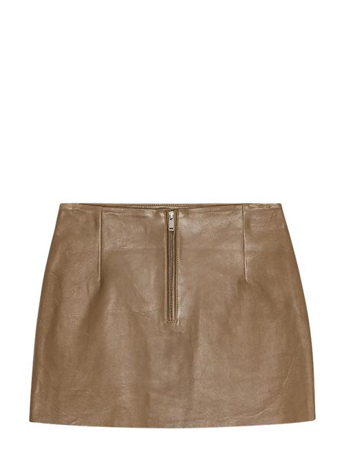 REMAIN Birger Christensen | Mini Leather Skirt | 32